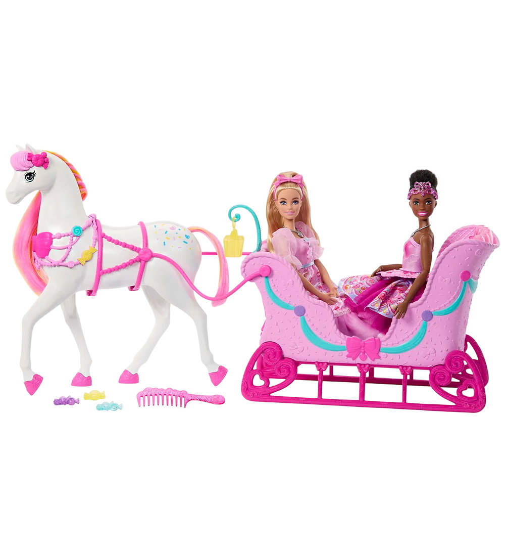 Barbie Spielzeug – 50 cm – Der Nussknacker – Pferd m. Schlitten - Barbie - One Size - Puppen Barbie Spielzeug – 50 cm – Der Nussknacker – Pferd m. Schlitten - Barbie - One Size - Puppen von Barbie