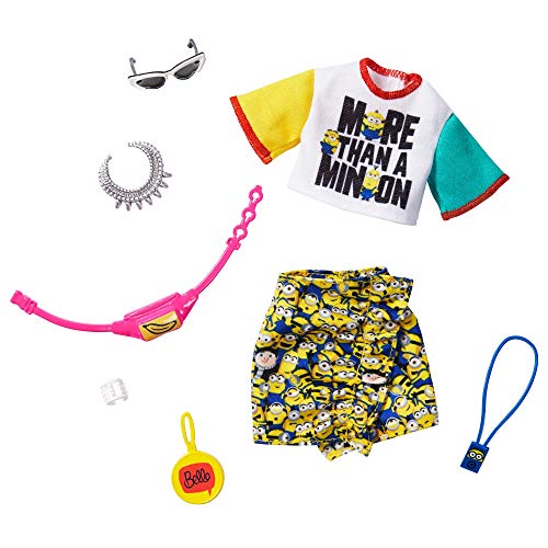 Barbie Storytelling Fashion Pack of Doll Clothes Inspired by Minions: Top, Skirt and 6 Accessories Dolls, Gift for 3 to 8 Year Olds von Barbie