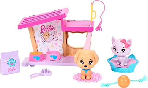 Barbie Zubehör, Vorschulspielzeug, My First Story Starter Packs, Hunde- und Katzenpflege mit Haustierhaus, Kinderspielzeug und Geschenke Barbie Zubehör, Vorschulspielzeug, My First Story Starter Packs, Hunde- und Katzenpflege mit Haustierhaus, Kinderspielzeug und Geschenke von Barbie