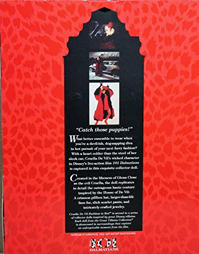 Cruella De Vil "Ruthless in Red" Great Villains 101 Dalmatian Collector Doll von Barbie