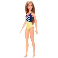MATTEL GHW41 Barbie Beach Puppe mit Badeanzug im Streifenmuster MATTEL GHW41 Barbie Beach Puppe mit Badeanzug im Streifenmuster von Barbie
