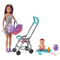 MATTEL GXT34 Barbie „Skipper Babysitters Inc.“-Puppe und Kinderwagen-Spielset MATTEL GXT34 Barbie „Skipper Babysitters Inc.“-Puppe und Kinderwagen-Spielset von Barbie