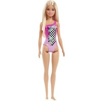 MATTEL HDC50 Barbie Beach Puppe im Badeanzug mit Tropenmuster MATTEL HDC50 Barbie Beach Puppe im Badeanzug mit Tropenmuster von Barbie