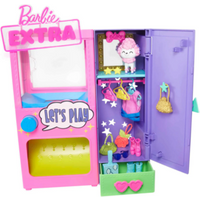 MATTEL HFG75 Barbie Extra Kleidungs-Automat Set mit Hund & Zubehör, Barbie Outfits von Barbie