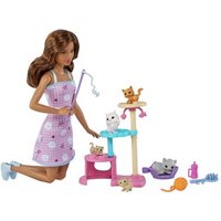 MATTEL HHB70 Barbie-Puppe und Kätzchen Kratzbaum Spielset mit Zubehör MATTEL HHB70 Barbie-Puppe und Kätzchen Kratzbaum Spielset mit Zubehör von Barbie