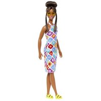 MATTEL HJT07 Barbie Fashionistas-Puppe mit Dutt und gehäkeltem Neckholderkleid MATTEL HJT07 Barbie Fashionistas-Puppe mit Dutt und gehäkeltem Neckholderkleid von Barbie