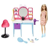 MATTEL HKV00 Barbie Totally Hair Friseursalon Spielset MATTEL HKV00 Barbie Totally Hair Friseursalon Spielset von Barbie