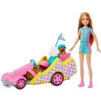 MATTEL HRM08 Barbie Stacie Rennfahrerin-Puppe mit Gokart-Spielzeugauto MATTEL HRM08 Barbie Stacie Rennfahrerin-Puppe mit Gokart-Spielzeugauto von Barbie