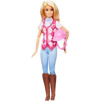 MATTEL HXJ38 Barbie Mysteries: Das geheimnisvolle Pferdeabenteuer“ Barbie Malibu“ Puppe mit Reitkleidung und Zubehör MATTEL HXJ38 Barbie Mysteries: Das geheimnisvolle Pferdeabenteuer“ Barbie Malibu“ Puppe mit Reitkleidung und Zubehör von Barbie