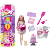 MATTEL JFG70 Barbie Party Unboxed Haustier-Geburtstagsserie Puppe und Accessoires - lila Kleid MATTEL JFG70 Barbie Party Unboxed Haustier-Geburtstagsserie Puppe und Accessoires - lila Kleid von Barbie