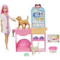 MATTEL JFX93 Barbie Gute Besserung Tierkrankenstation-Spielset von Barbie