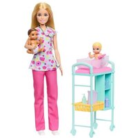 MATTEL JMK12 Barbie Nurturing Spielset - Kinderärztin von Barbie