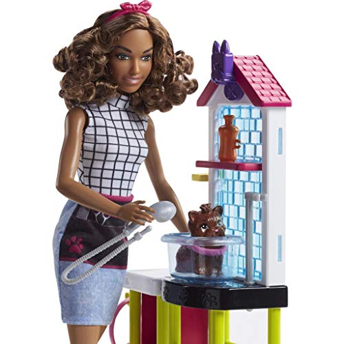 Mattel Barbie FJB31 Tierfriseurin Puppe und Spielset von Barbie