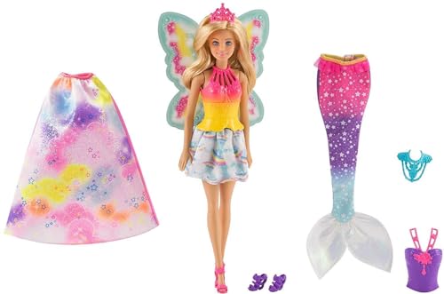 Mattel Barbie FJD08 Dreamtopia Regenbogen-Königreich 3-in-1 Fantasie Puppe Geschenkset von Barbie