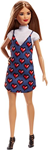Mattel Barbie FJF46 Fashionista Puppe im Jeanskleid mit Herzprint Mattel Barbie FJF46 Fashionista Puppe im Jeanskleid mit Herzprint von Barbie