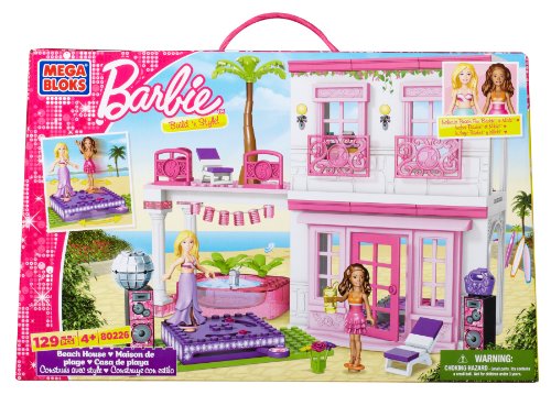 Mega Bloks 80226 - Barbie - Build 'n Style Strandhaus von Barbie