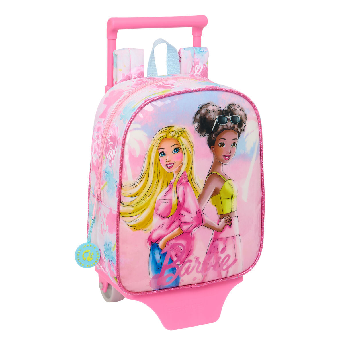 Schulrucksack mit Rädern Barbie Painterly Rosa Himmelsblau 22 x 27 x 10 cm Schulrucksack mit Rädern Barbie Painterly Rosa Himmelsblau 22 x 27 x 10 cm von Barbie