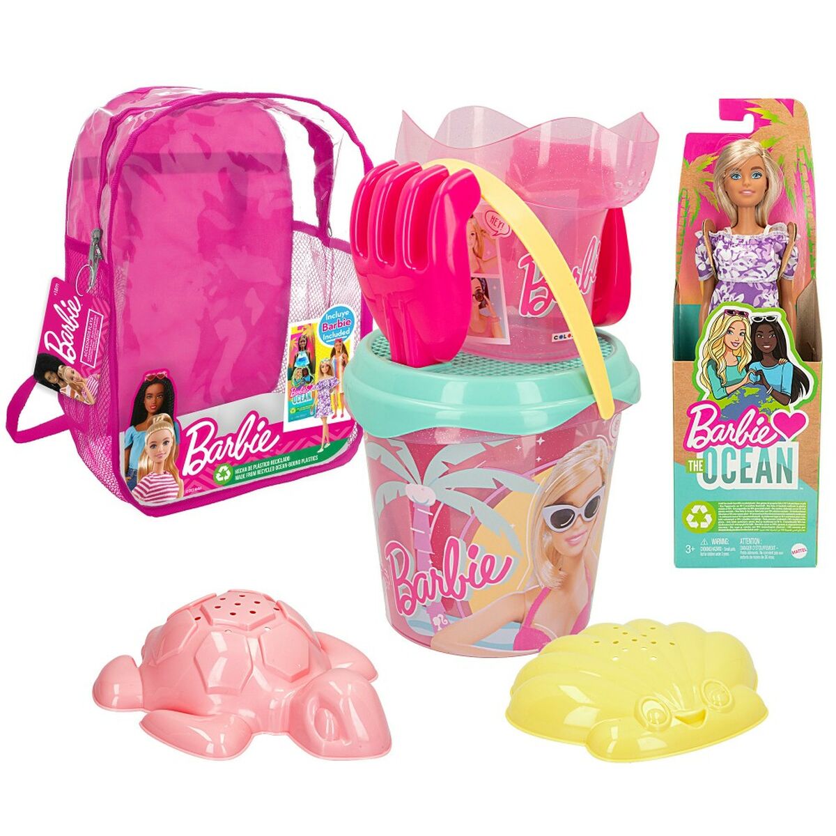 Strandspielzeuge-Set Barbie 8 Stücke 18 x 16 x 18 cm Strandspielzeuge-Set Barbie 8 Stücke 18 x 16 x 18 cm von Barbie