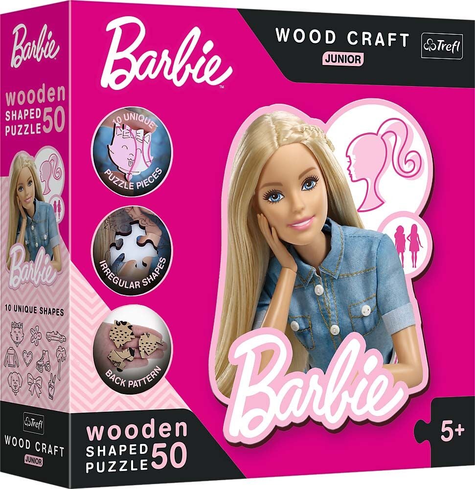 Trefl Wood Craft Junior Barbie Puzzle 50 Teile von Barbie