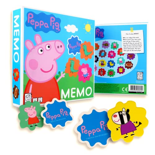 Barbo Toys Peppa Pig Memory Spiel für Kinder ab 3 Jahren - Kinder Kartenspiel mit 36 Karten - Pädagogische Kinderspiele - Offizielles Peppa Wutz Spielzeug von Barbo Toys