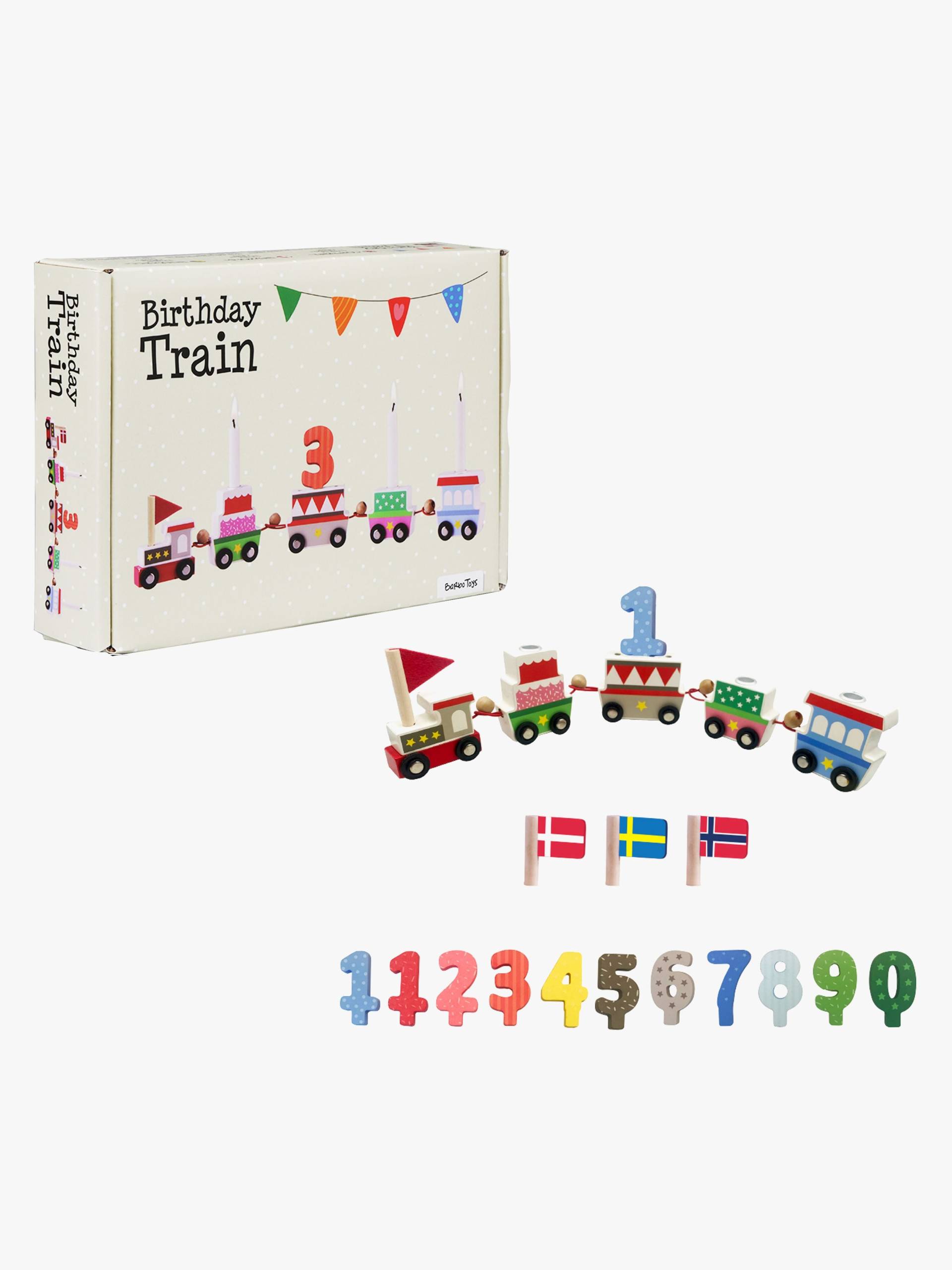 Barbo Toys Geburtstagszug aus Holz von Barbo Toys