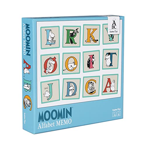 Barbo Toys - Mumins Alphabet Memory - Kinder ab 4 Jahren - Moomin Spielzeug - Kinder Memoryspiel mit Buchstabenillustrationen aus dem Mumin-Tal - Alphabet Lernen - Lernspiele für Kinder von Mumin von Barbo Toys