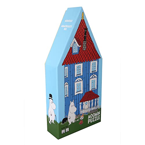 Barbo Toys - Mumins Deco Puzzle House – 40 Teile - Moomin Spielzeug - Puzzle für Kinder ab 3 Jahren – Puzzle in Einer geformten Box – Muminhaus – Mit Illustrationen aus dem Mumintal von Barbo Toys
