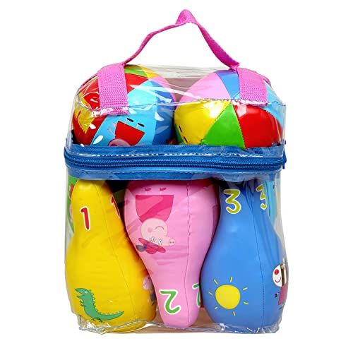 Barbo Toys – Peppa Wutz Bowling-Set für Kinder ab 12 Monaten – Kinderspielzeug ab 1 Jahr – Indoor-Bowling für Kinder – Offizielles Peppa Wutz von Barbo Toys