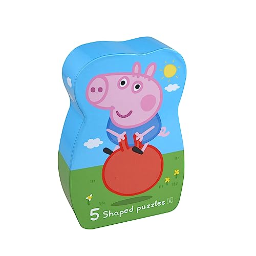 Barbo Toys - Peppa Wutz - Deco Puzzle Familie - 5 Puzzle in 1 – 18 Teile Puzzle für Kinder ab 3 Jahren – Offizielles Peppa Pig von Barbo Toys