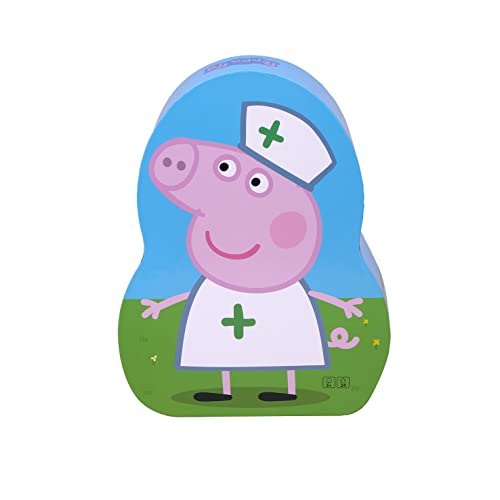 Barbo Toys - Peppa Wutz Deco Puzzle Krankenschwester – 24 Teile Puzzle für Kinder ab 3 Jahren – Puzzle in Einer geformten Box mit Peppa Wutz verkleiden Sich als Krankenschwester von Barbo Toys