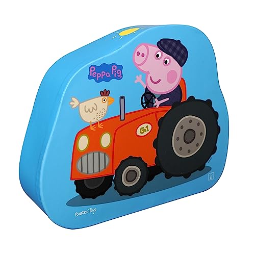 Barbo Toys - Peppa Wutz - George Bauernhof Deco Puzzle - 2 Puzzle in 1 – 22 Teile Puzzle für Kinder ab 3 Jahren – Offizielles Peppa Pig von Barbo Toys