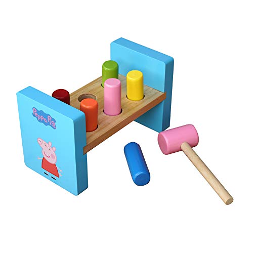 Barbo Toys Peppa Wutz Hammer Spielzeug ab 2 Jahre | Entwickelt Hand-Auge-Koordination | Offiziell Lizenziert von Peppa Pig von Barbo Toys