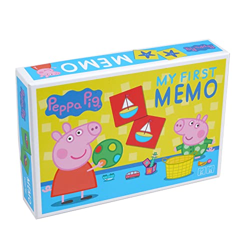 Barbo Toys - Peppa Wutz - Mein Erstes Memory - Für Kinder ab 3 Jahren – Memory Spiel - 32 Karten illustriert mit Peppa Pig Motiven – Lernspiele ab 3 Jahre - Offizielles Peppa Wutz Spielzeug von Barbo Toys