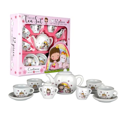 Barbo Toys - Teeservice Spielset - Lillie & Ellie Teeset Set - 12-teiliges Porzellan-Teeset - Kinderküche Rollenspiel - Teeparty für Kinder Barbo Toys - Teeservice Spielset - Lillie & Ellie Teeset Set - 12-teiliges Porzellan-Teeset - Kinderküche Rollenspiel - Teeparty für Kinder von Barbo Toys