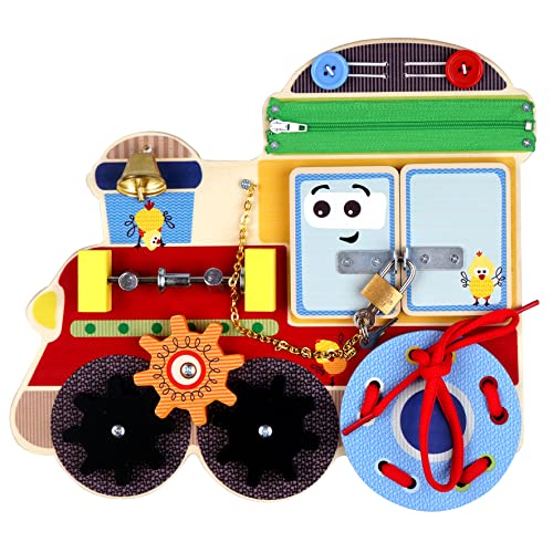 Barbo Toys - Wacky Wonders Aktivitätsbrett - Für Kinder ab 3 Jahren - Aus Holz - Spielend Lernen von Barbo Toys