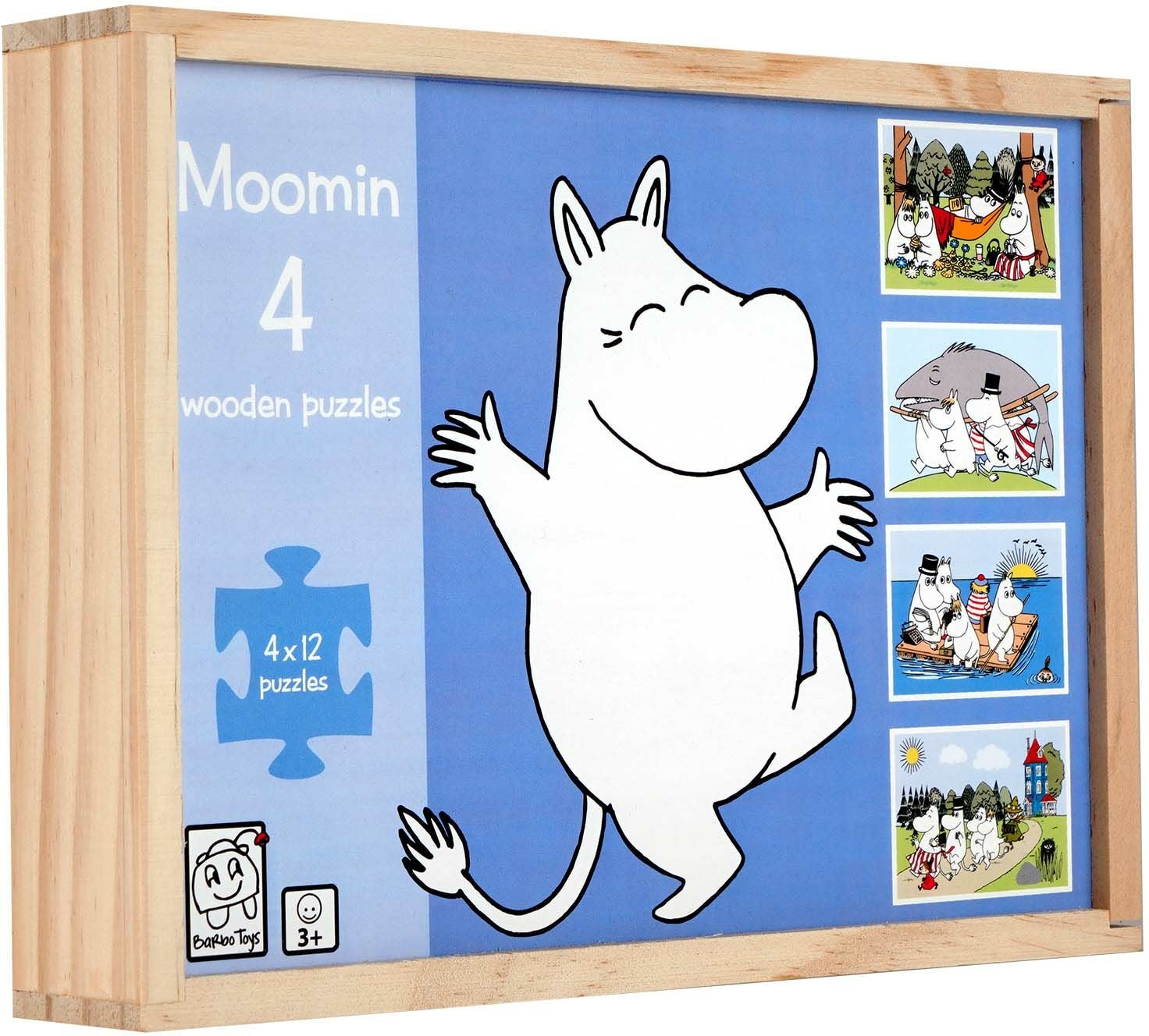 Mumin 4 Holzpuzzles 4x12 Teile Mumin 4 Holzpuzzles 4x12 Teile von Barbo Toys