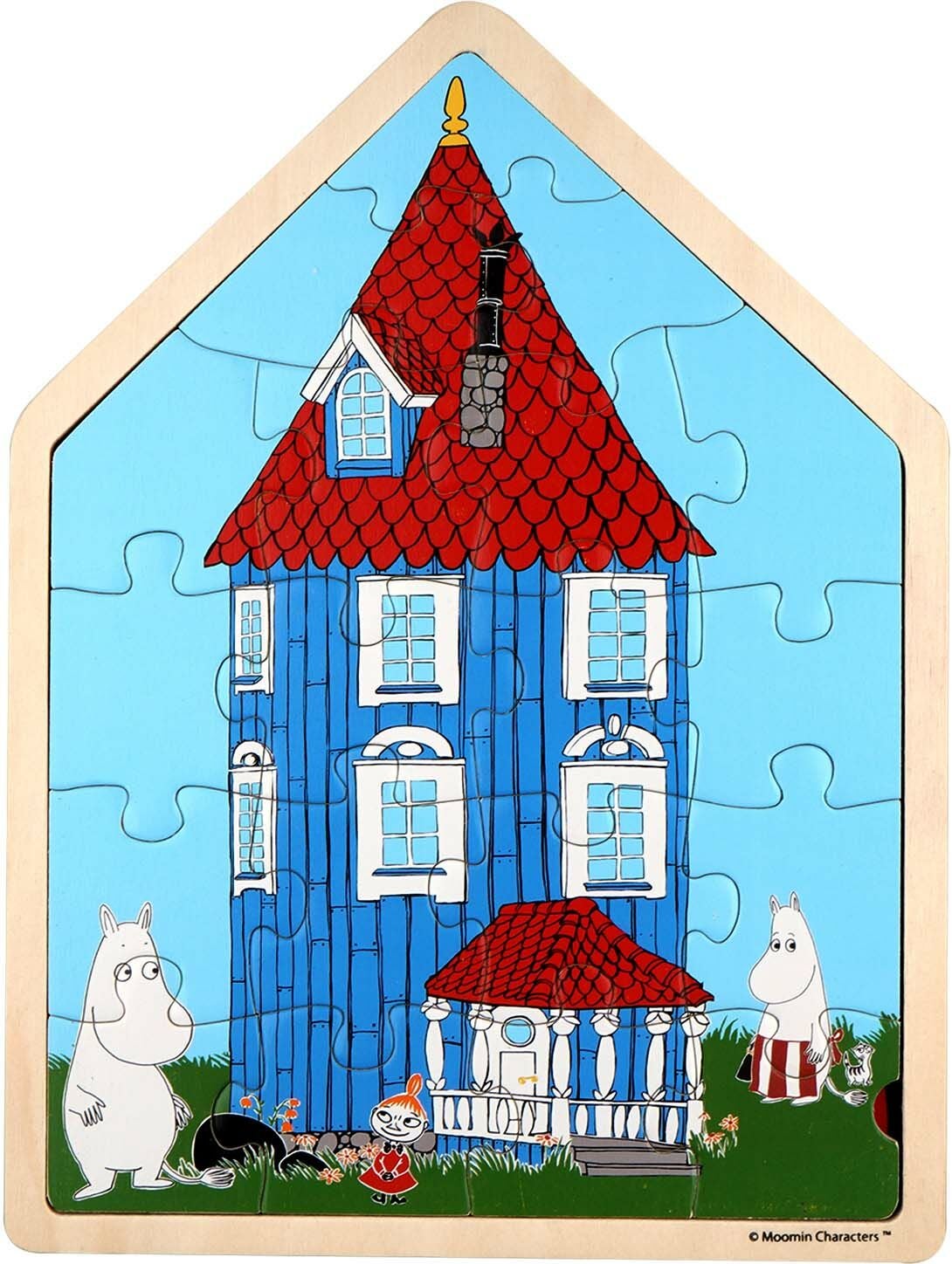 Mumin Holzpuzzle Muminhaus 19 Teile Mumin Holzpuzzle Muminhaus 19 Teile von Barbo Toys