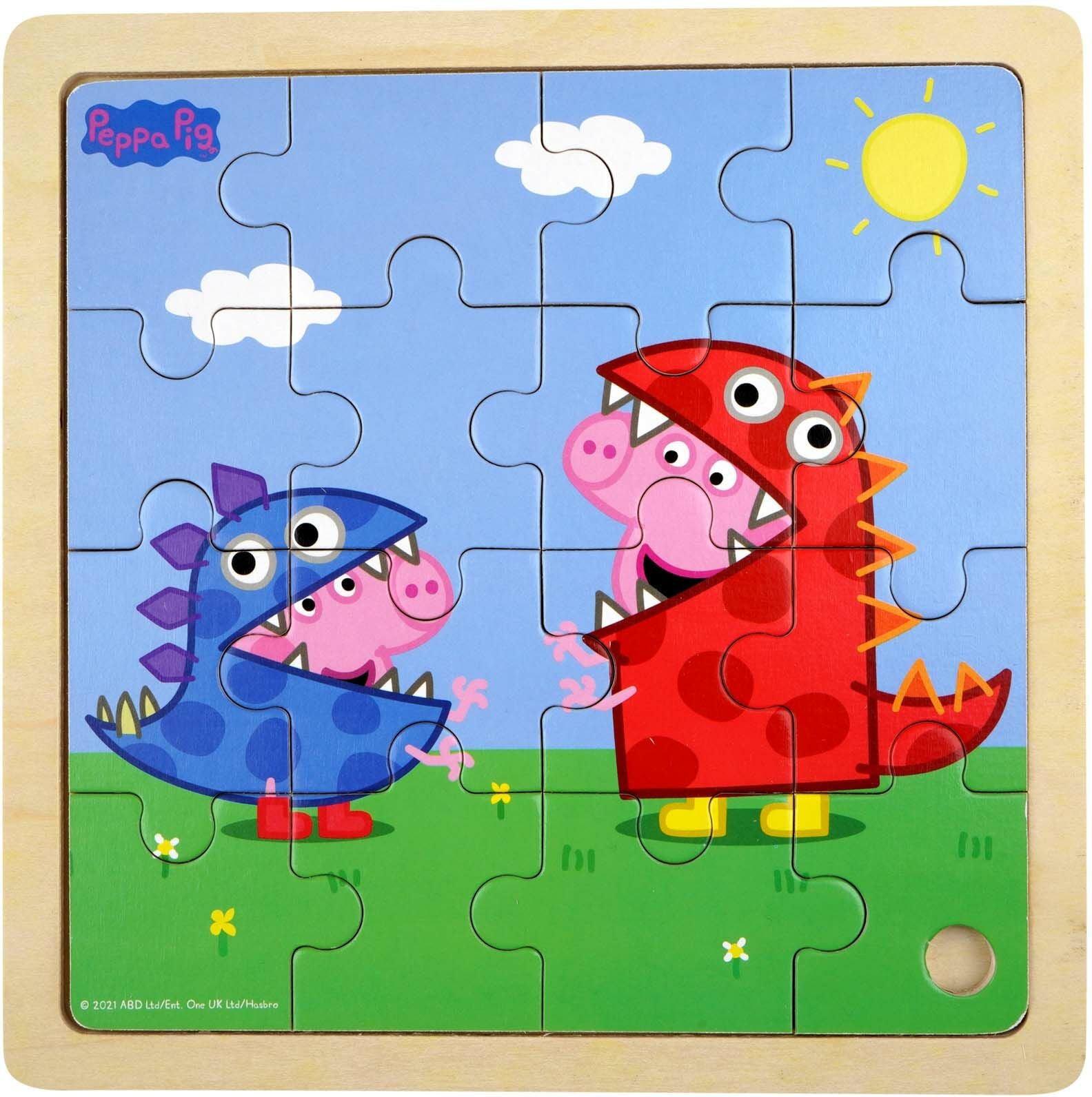 Peppa Wutz Holzpuzzle Dinosaurier 16 Teile Peppa Wutz Holzpuzzle Dinosaurier 16 Teile von Barbo Toys