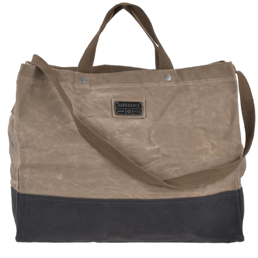 Feuerholz-Tasche Canvas 49x39x20cm "Neelum" khaki, auch als großer Shopper, Einkaufstasche Vintage Retro Look, Outdoor, Camping, Bushcraft BAREBONES Feuerholz-Tasche Canvas 49x39x20cm "Neelum" khaki, auch als großer Shopper, Einkaufstasche Vintage Retro Look, Outdoor, Camping, Bushcraft BAREBONES von Barebones