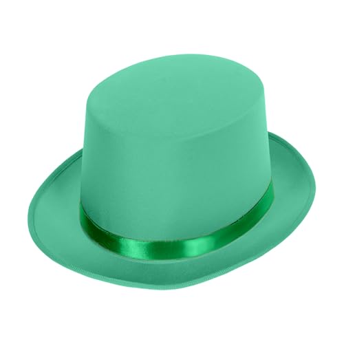 Barelove Zylinderhut, Kostüm, Magier, viktorianischer Hut, Koboldhut, Weihnachten, Bowler, Cosplay, Kostüm für Männer und Frauen, Uni für Maskerade, Karneval, Halloween (Grün) von Barelove