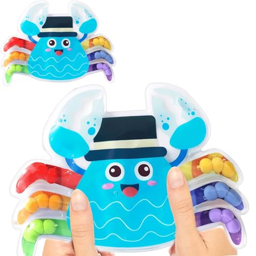 Barlone Superweiches Squeeze Sensorik Spielzeug ab 3 Jahre, Krabbe Farbensortierspiel Zählen, GelgefüLlte Sensorisches Antistress Spielzeug, Sensorikspielzeug für Kleinkinder Feinmotorik Training von Barlone