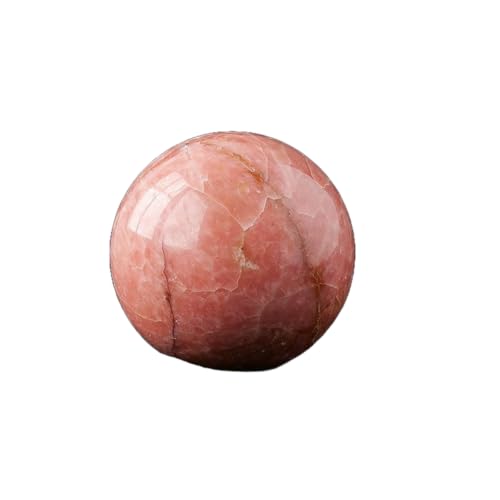 BaronHong 1 Stück 40 mm gelber Citrin-Quarzkristall-Kugel, Heilstein (Rhodochrosit, 38 mm – 42 mm) von BaronHong