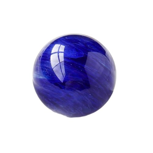 BaronHong 1 Stück 40 mm gelber Citrin-Quarzkristall-Kugel, Heilstein (blau schmelzend, 38 mm – 42 mm) von BaronHong