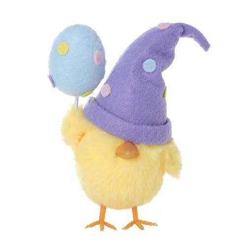 BaronHong Bunte Osterküken, mehrschichtige Tischdekoration auf Tablett, Ostergeschenke zum Jahrestag, Zubehör für Hochzeitsfeiern (lila, M) von BaronHong