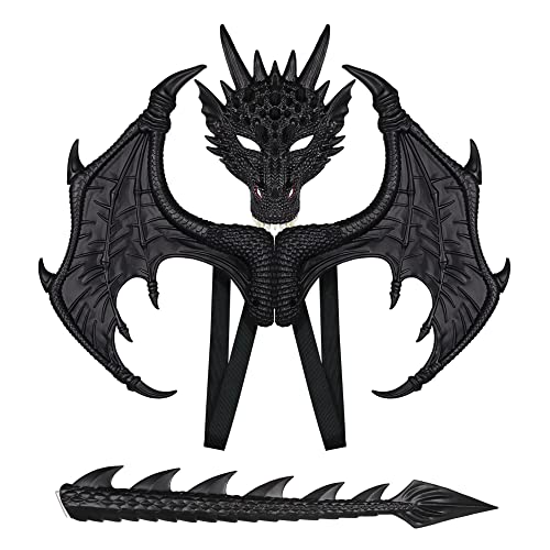 BaronHong Glossy Material Halloween Karneval Kostüm Cosplay Dämon Drachenflügel für Erwachsene von BaronHong