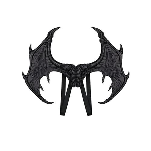BaronHong Glossy Material Halloween Karneval Kostüm Cosplay Dämon Drachenflügel für Erwachsene von BaronHong