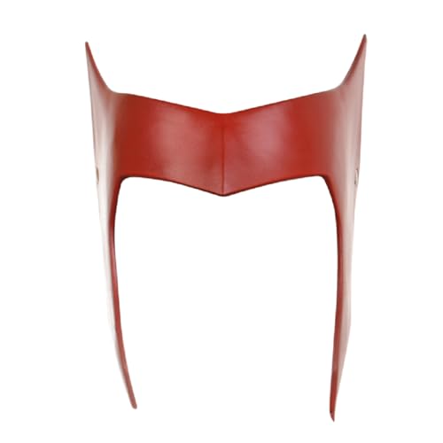BaronHong Halloween Hexenkrone Maske Halloween Scarlet Cosplay Kostüm Requisite für Erwachsene Maskerade (rot (B), M) von BaronHong