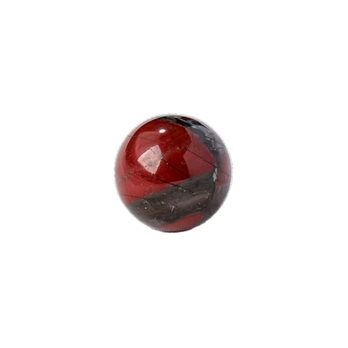 BaronHong Kristallkugel, Edelsteinkugel, Holzständer, Skulptur, Figur für Reiki, Wahrsagerei, Heimbüro, Schreibtischdekoration (Afrikanischer Blutstein, 28–32 mm) von BaronHong