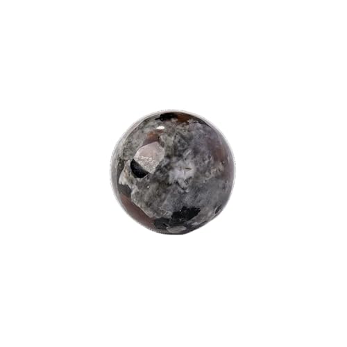 BaronHong Kristallkugel, Edelsteinkugel, Holzständer, Skulptur, Figur für Reiki, Wahrsagerei, Heimbüro, Schreibtischdekoration (Flammenstein, 28–32 mm) von BaronHong