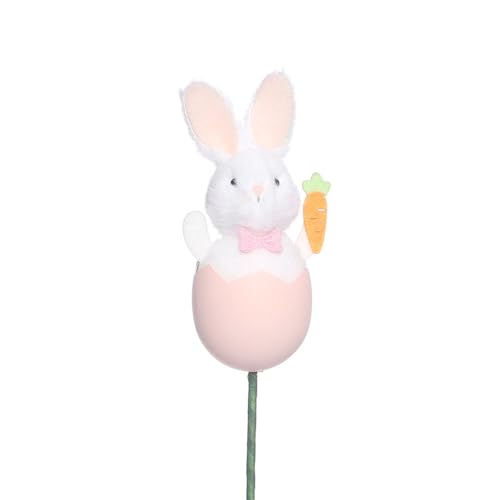 BaronHong Osterblumen-Hasen-Picker, künstliche Tier-Stecklinge, Oster-Stängel, künstliche Osterbaumzweige (pink, M) von BaronHong
